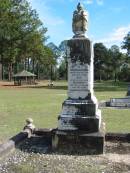 
Christopher THOMPSON died 29 Oct 1904 aged 80 years;
wife Elizabeth died 11 Sept 1912 aged 82 years;
Logan Village Cemetery, Beaudesert
