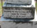 
William Henry HAWKINS died 19 July 1904 aged 47 years;
Logan Village Cemetery, Beaudesert
