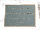 
Harold Charles DAVIS 31-7-1917 - 13-12-1957;
Logan Village Cemetery, Beaudesert
