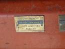 
Vene HARVEY died June 1992 aged 63;
Logan Village Cemetery, Beaudesert
