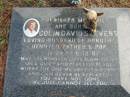 
Colin David STEVENS,
1-11-24 - 8-12-87,
husband of Dorothy, father and pop;
Logan Village Cemetery, Beaudesert
