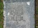 
Victoria Bruce TOMLINSON (nee BLANCE)
of Shetland Islands,
15-9-1895 - 29-4-1989;
Logan Village Cemetery, Beaudesert

