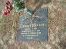
Margaret Joan LEA,
born 27-6-1916 died 20-2-2003,
arrived Sydney 18-12-1969 from UK;
Logan Village Cemetery, Beaudesert Shire
