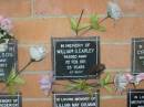 
William G. EARLEY,
died 1 Feb 1971 aged 55 years;
Lower Coomera cemetery, Gold Coast
