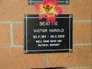 
Victor Harold BEATTIE,
30-11-1911 - 29-2-2000;
Lower Coomera cemetery, Gold Coast
