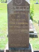 
(son) Evan LINDEMANN
29 Oct 1931, aged 18 years 4 months
(husband) Herman LINDEMANN
30 Jan 1952, aged 79
Esta C.J. LINDEMANN
23 Apr 1955, aged 73
Lowood General Cemetery


