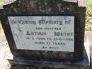 
Arthur NIETHE
b: 14 Mar 1909, d: 21 Jun 1986, aged 77
Lowood General Cemetery

