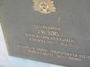 
J W SIMS
30 Apr 1997, aged 75
(husband of Sheryl, stepfather of Steve, Mark, Christy)
Lowood General Cemetery

