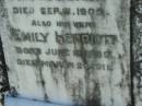 
John Flewell SMITH
b: 29 Aug 1837, d: 11 Sep 1905
(wife) Emily Herriott
b: 12 Jun 1839, d: 29 Mar 1911
Lowood General Cemetery

