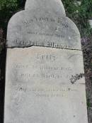 
Friedrich Wilhelm FRITZ, born 22 Feb 1867 died 13 Apr 1887, son;
Lowood Trinity Lutheran Cemetery (Bethel Section), Esk Shire
