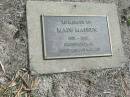 
Mads MADSEN, 1851-1882, grandfather of Leslie Gordon MADSEN;
Lowood Trinity Lutheran Cemetery (Bethel Section), Esk Shire
