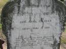 
Ernestine BRUNS, born 15 Apr 1848 died 2 May 1916;
Lowood Trinity Lutheran Cemetery (Bethel Section), Esk Shire
