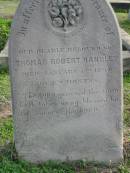 
Thomas Robert HANDLEY, died 4 Jan 1891 aged 9 months, son;
Lowood Trinity Lutheran Cemetery (Bethel Section), Esk Shire
