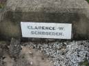 
Clarence W. SCHROEDER;
Lowood Trinity Lutheran Cemetery (Bethel Section), Esk Shire
