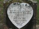 
Jennifer Elsie SEMPF, died 13 Jan 1954 aged 8 hours, daughter;
Lowood Trinity Lutheran Cemetery (Bethel Section), Esk Shire
