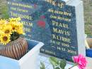 
Theodore Wilhelm KLIBBE, 3-6-1910 - 22-1-1991, husband father;
Pearl Mavis KLIBBE, 24-12-1919 - 14-12-2003, wife mother;
Lowood Trinity Lutheran Cemetery (Bethel Section), Esk Shire
