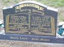 
John Cyril LYNDS,
husband of Jean,
father of Sandra & Janelle,
died 1 Sept 2001 aged 72 years;
Mabel Jean LYNDS,
wife of Jack,
mother of Sandra & Janelle,
died 12 March 1994 aged 65 and 12 years;
Ma Ma Creek Anglican Cemetery, Gatton shire
