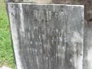 
Mira EDWARDS, mother,
died 8 July 1910 aged 72 years;
Maclean cemetery, Beaudesert Shire
