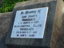 
Emie Gladys PROUDLOCK, 1-3-1905 - 3-8-1977;
Margaretha Elsie PROUDLOCK, 29-8-1895 - 5-7-1985;
Marburg Anglican Cemetery, Ipswich

