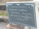 
Margaret GLOVER, 1863 - 1944;
George GLOVER, 1962 - 1928;
Marburg Lutheran Cemetery, Ipswich
