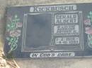 
KICKBUSCH, Gerald Albert,
husband father grandfather,
1-2-1906 - 4-10-1983;
Marburg Lutheran Cemetery, Ipswich


