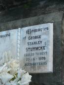 
George Stanley STUHMCKE,
died 27-6-1978 aged 60 years;
Marburg Lutheran Cemetery, Ipswich
