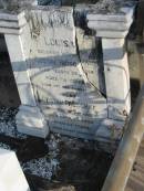 
Louisa FROSCHKE,
died 26 March 1915 aged 70 years;
Gustav FROSCHKE,
died 30 April 1925 aged 84 years;
Marburg Lutheran Cemetery, Ipswich
