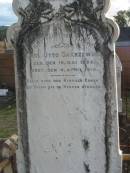 
Carl Otto SAKRZEWSKI,
born 19 May 1888 died 4 April 1915;
Marburg Lutheran Cemetery, Ipswich
