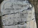 
Johann Gottfried ROHL,
born 6 Sept 1838 died 25 Aug 1903;
Wilhelmina ROHL,
aged 86 years;
Marburg Lutheran Cemetery, Ipswich
