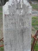
Wilhelm Friedrich COLLIN,
died 15 April 1902 aged 87 years;
Marburg Lutheran Cemetery, Ipswich
