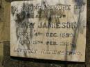 
Mary JAMIESON,
sister,
born 4 Dec 1890,
died 15 Feb 1924;
Maroon General Cemetery, Boonah Shire
