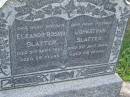 
Eleanor Rosina SLATTER,
mother,
died 9 Sept 1921 aged 55 years;
Johnathan SLATTER,
father,
died 5 July 1948 aged 88 years;
Maroon General Cemetery, Boonah Shire
