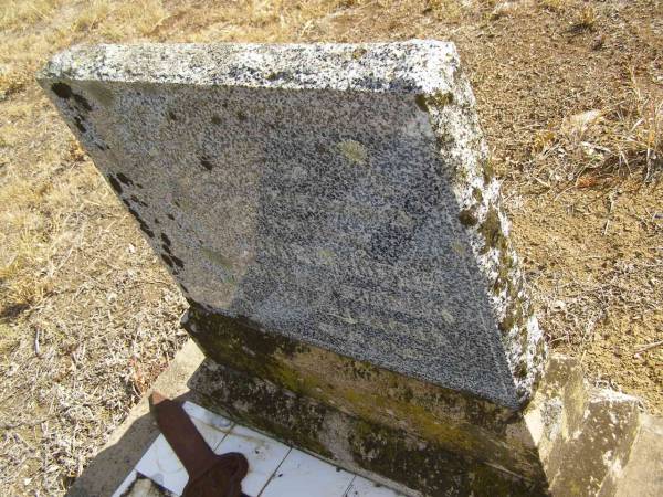 Otto F. WOLSKI,  | died 25 March 1951 aged 68 years;  | Meringandan cemetery, Rosalie Shire  | 