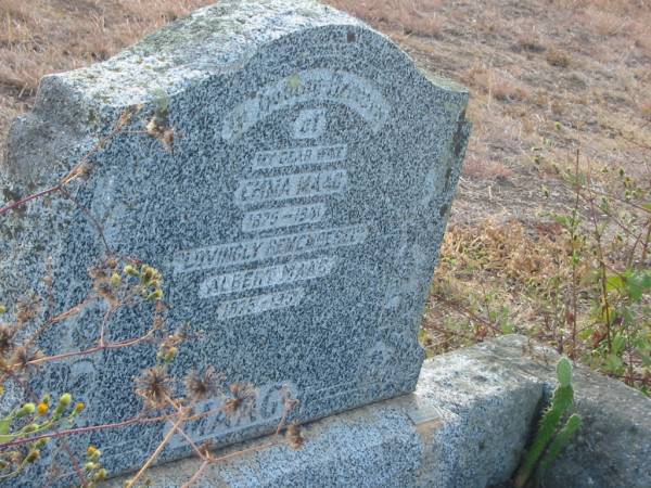 Emma MAAG,  | wife,  | 1875 - 1947?;  | Albert MAAG,  | 1875 - 1953?;  | Meringandan cemetery, Rosalie Shire  | 