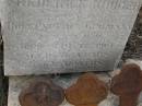 
Christian Frederick KRUGER,
native of Gorkem??? Germany
died 1 ??? 1901 aged 72 years 5 months;
Meringandan cemetery, Rosalie Shire
