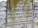 
Friedericke W.C. BEITZEL,
wife mother,
died 15 Feb 1928 aged 69 years 5 months;
Milbong St Lukes Lutheran cemetery, Boonah Shire
