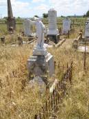 
Wilhelmine, wife of F.W. STEPHAN,
died 19 Jan 1911 aged 48 years;
Milbong St Lukes Lutheran cemetery, Boonah Shire
