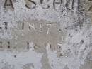 
Maria Christina SCHULZ,
born 25 July 1817 
died 2 April 1897;
Minden Baptist, Esk Shire
