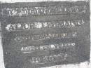 
Alice LEHMANN,
died 25 Jan 1961 aged 69 years;
Minden Baptist, Esk Shire
