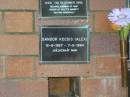 
Sandor (Alex) KOCSIS,
12-8-1927 - 7-5-1994;
Mooloolah cemetery, City of Caloundra


