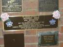 
Audrey WAIN (nee BOREHAM),
1943 - 2004,
husband Kevin,
daughter Deborah,
son-in-law Bogdan,
grandchildren Kylie & Sam;
Mooloolah cemetery, City of Caloundra

