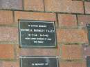 
Maxwell Burnett TILLEY,
13-7-36 - 5-7-90,
husband of Jean;
Mooloolah cemetery, City of Caloundra

