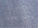 
Mary BURGESS,
born April 1898,
died Feb 1983;
Mooloolah cemetery, City of Caloundra


