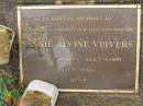 
Annie Alvine VEIVERS,
mother grandmother great-grandmother,
born 27-6-1899,
died 7-4-1991 aged 91 years;
Mooloolah cemetery, City of Caloundra

