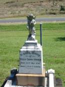 
Cecily Dawn OBRIEN,
died 24 May 1931 aged 1 year 9 months;
Moore-Linville general cemetery, Esk Shire
