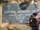 
Ethel Elizabeth SIMPSON,
died 22 July 2005 aged 97 years;
Moore-Linville general cemetery, Esk Shire
