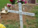 
Evelyn Eva SCHMIDT,
24-8-1920 - 20-7-2005;
Mt Mort Cemetery, Ipswich
