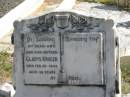 
Gladys KRUGER
25 Feb 1948
aged 36 yrs

Mt Walker HistoricPublic Cemetery, Boonah Shire, Queensland

