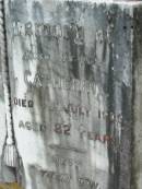 
Hans Heinrich HEINEMANN
18 Jul 1897, aged 63
(wife) Catherine
3 Jul 1908, aged 82
Mt Cotton  Gramzow  Cornubia  Carbrook Lutheran Cemetery, Logan City


