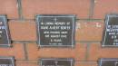 
David Albert Benfer
d: 31 Aug 1942, aged 8

Mount Cotton St Pauls Lutheran Columbarium wall 

